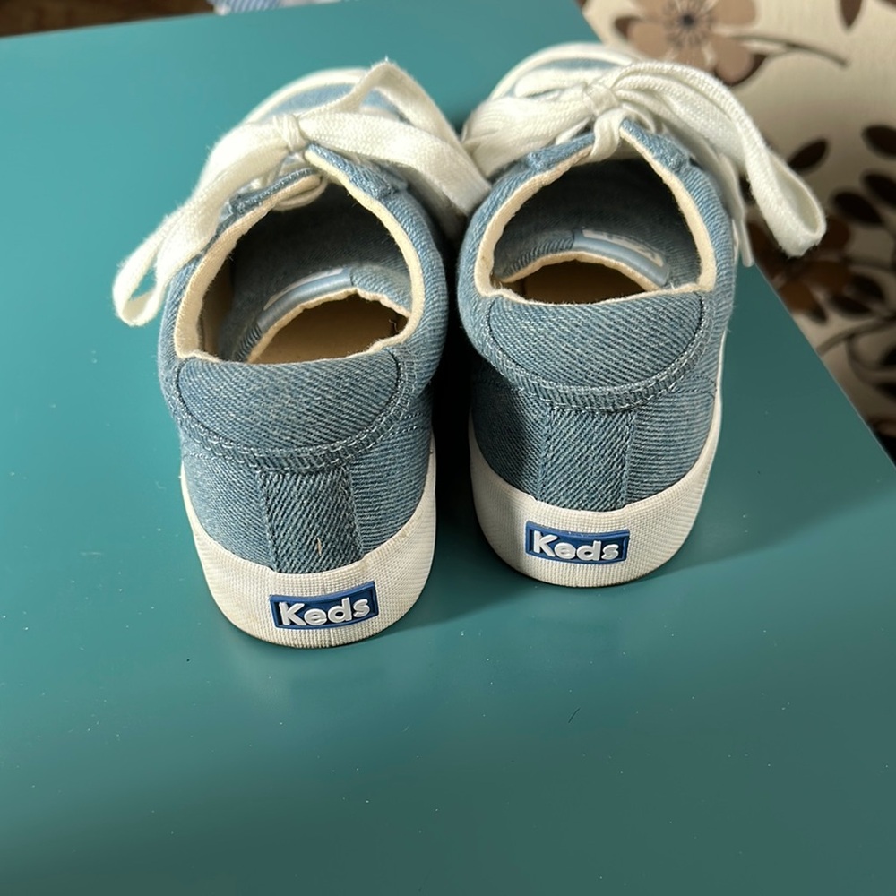 Women’s Keds Denim Blue Canvas Sneakers - Picture 3 of 6